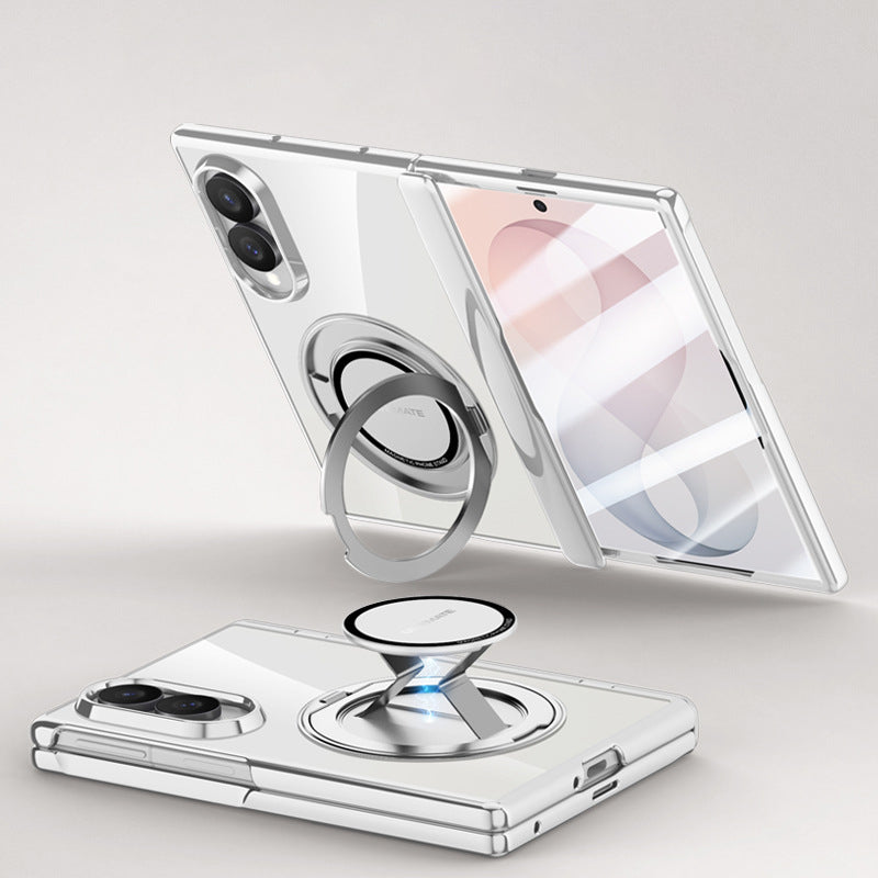 Electroplated Magnetic Ring Kickstand Protective Case