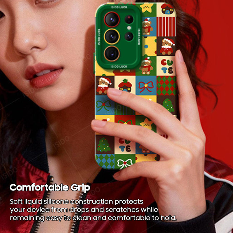 Christmas Tree Liquid Silicone Lanyard Case