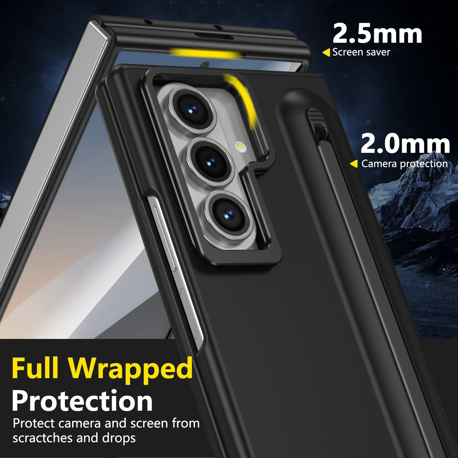Lens Holder with Pen Slot Case
