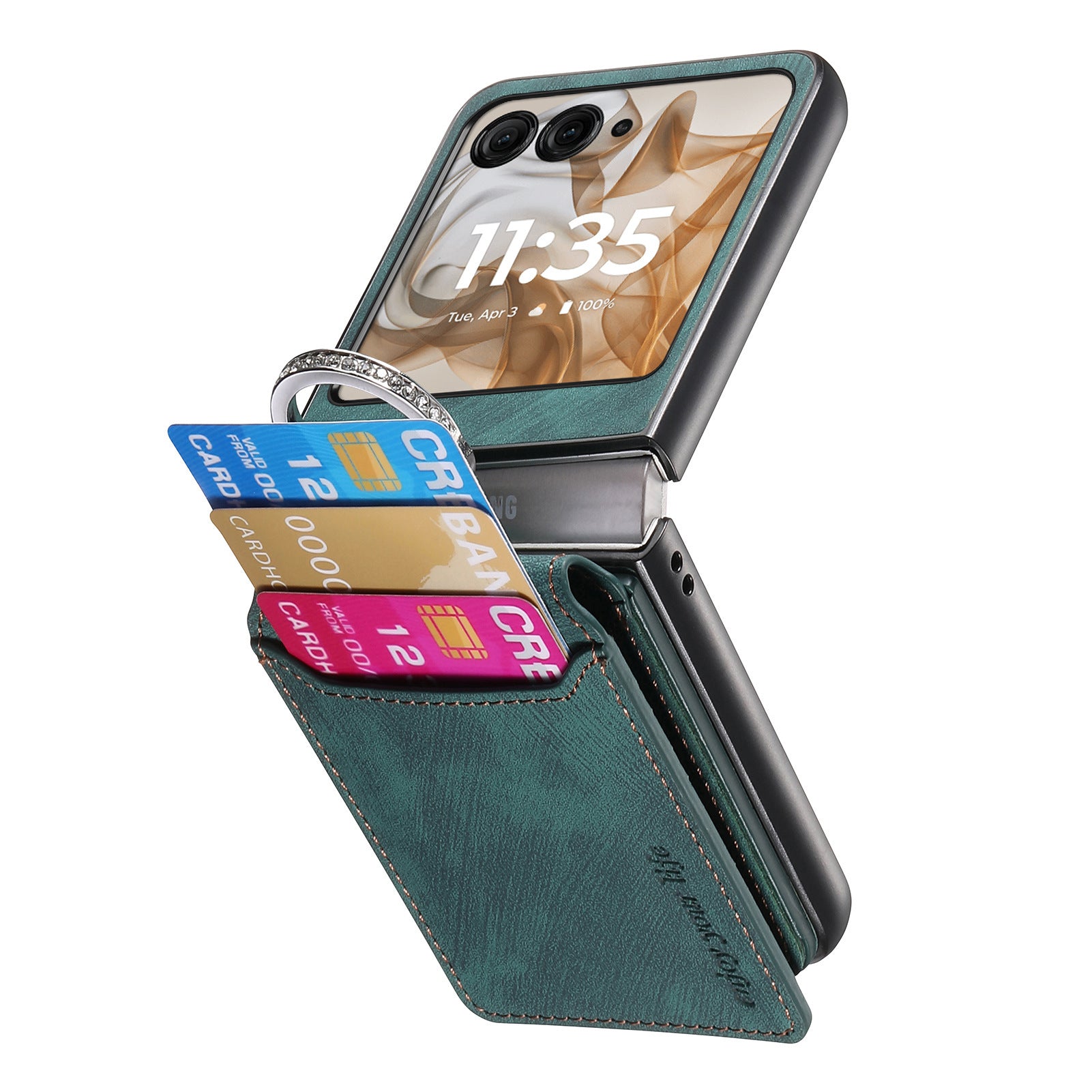 Card Holder Leather Case with MagSafe