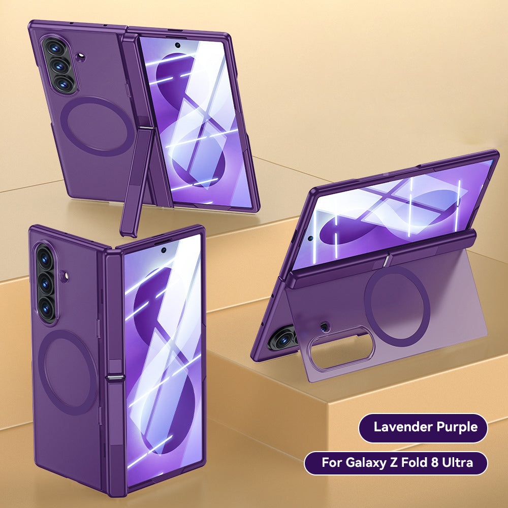 Magnetic Hinge Full Protection Case with Kickstand