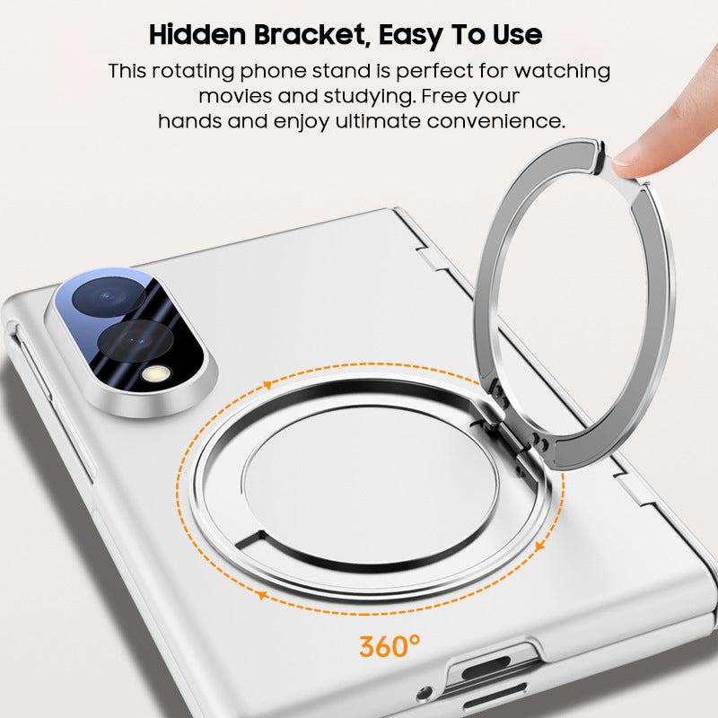 Rotating Magnet Ring Frosted Case with MagSafe