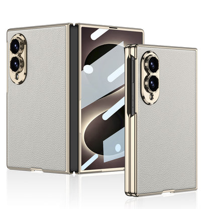 Folding Screen Electroplated Leather Case