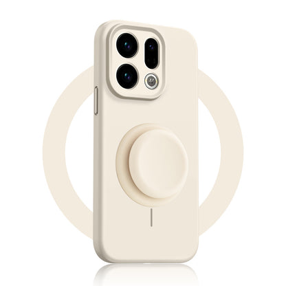 Solid Color Liquid Silicone Case with Kickstand