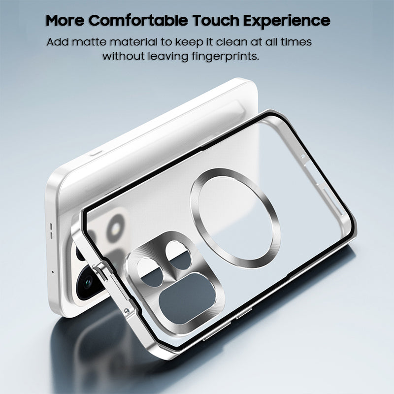 Single-Sided Buckle Metal Frame Case with MagSafe