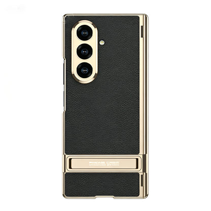 Folding Stand Business Leather Case