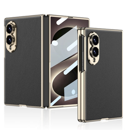 Folding Screen Electroplated Leather Case
