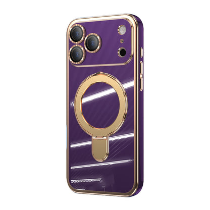 Electroplated Magnetic Ring Case with MagSafe