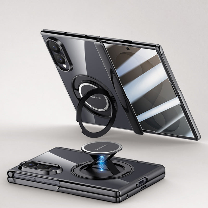 Electroplated Magnetic Ring Kickstand Protective Case