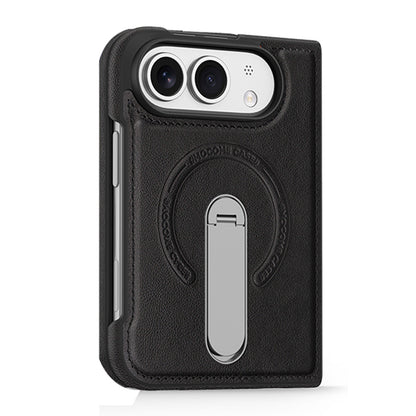 Folding Stand Business Leather Case
