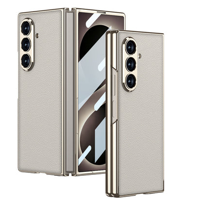 Folding Screen Electroplated Leather Case