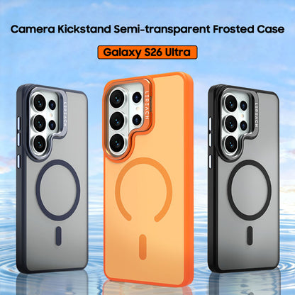 Camera Kickstand Semi-transparent Frosted Case