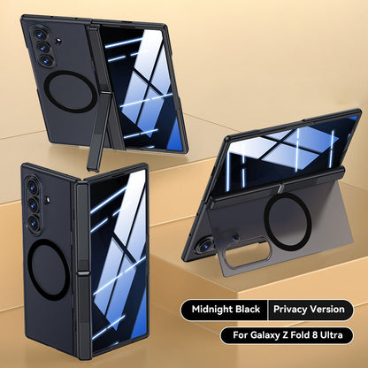 Magnetic Hinge Full Protection Case with Kickstand