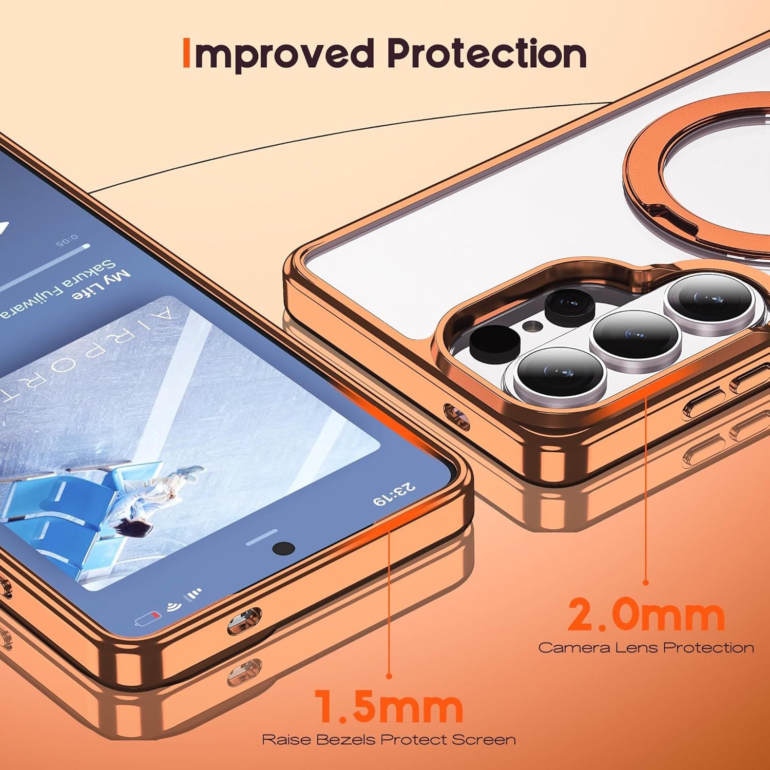 Electroplated Clear Case with MagSafe