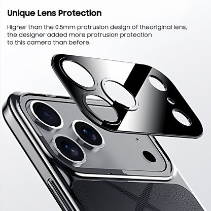 Electroplated Genuine Leather Pebbled Case