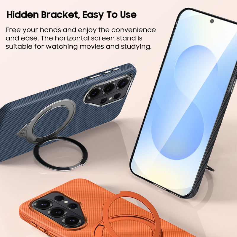 Carbon Fiber Ring Holder Case with MagSafe