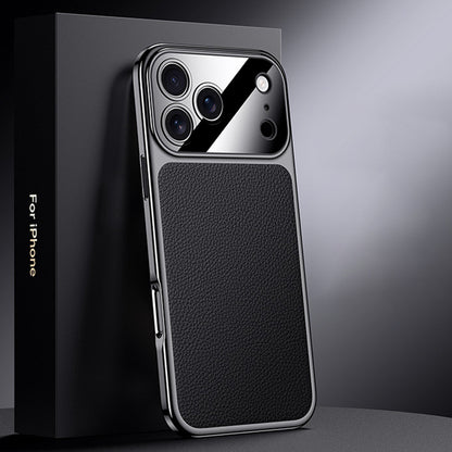 Electroplated Genuine Leather Pebbled Case