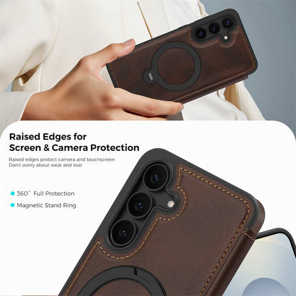 Rotating kickstand Leather Case with MagSafe