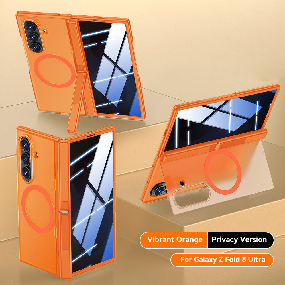 Magnetic Hinge Full Protection Case with Kickstand