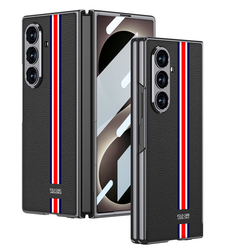Folding Screen Electroplated Leather Case
