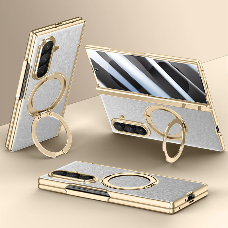 360° Rotating kickstand Leather Case with MagSafe