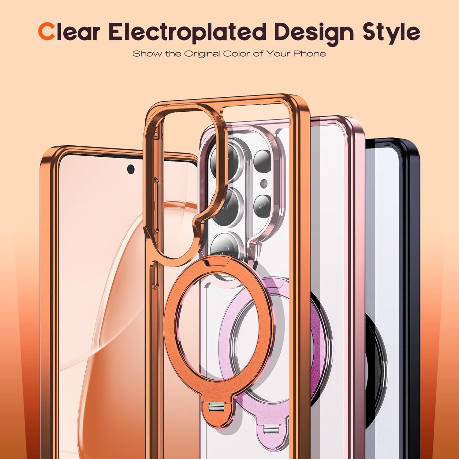 Electroplated Clear Case with MagSafe