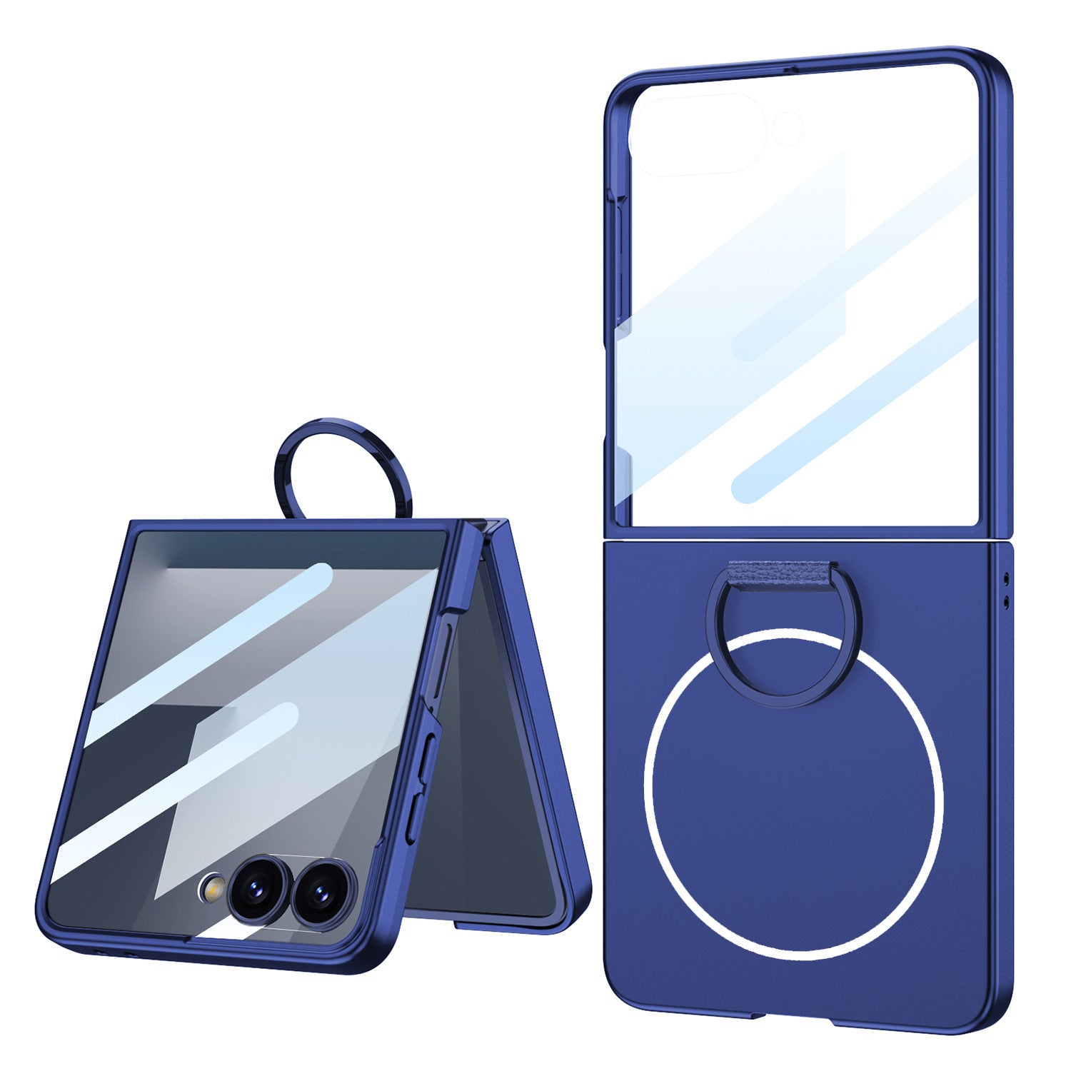 Ring Buckle Stand Anti-Fall Case with MagSafe