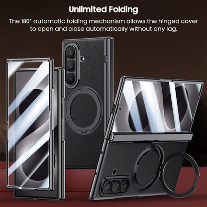 360° Rotating kickstand Leather Case with MagSafe
