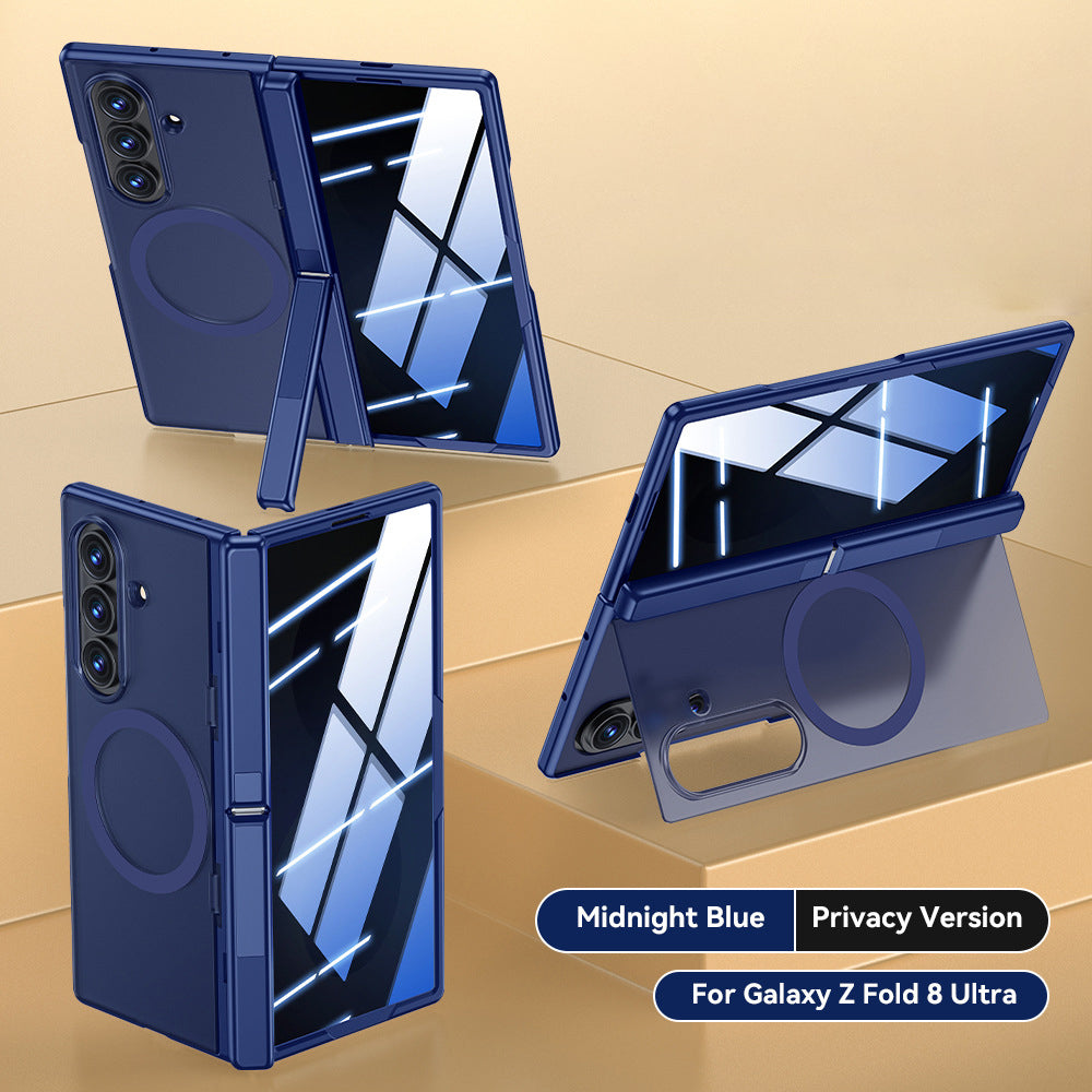 Magnetic Hinge Full Protection Case with Kickstand