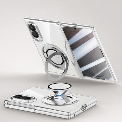 Electroplated Magnetic Ring Kickstand Protective Case
