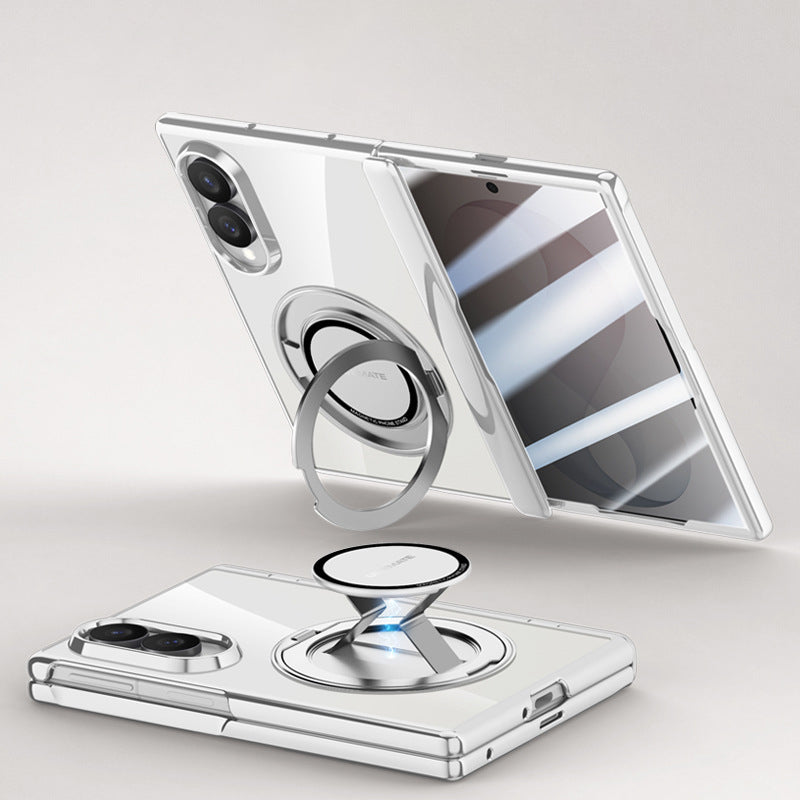 Electroplated Magnetic Ring Kickstand Protective Case