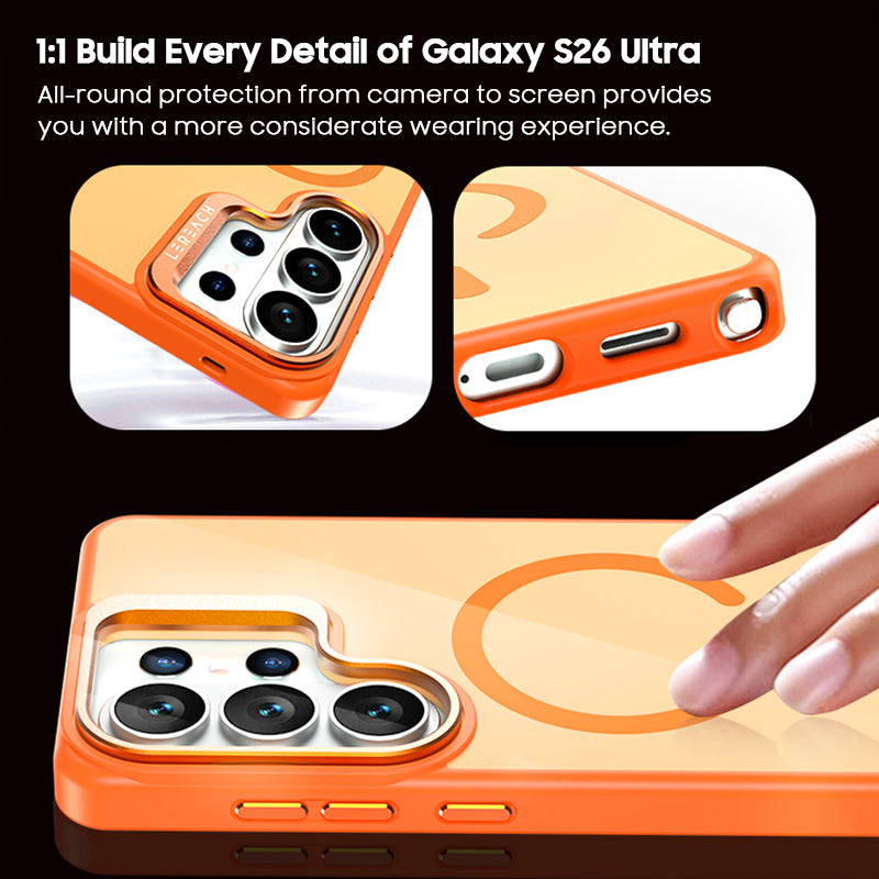 Camera Kickstand Semi-transparent Frosted Case