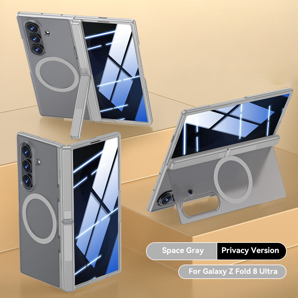 Magnetic Hinge Full Protection Case with Kickstand