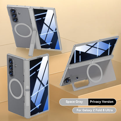 Magnetic Hinge Full Protection Case with Kickstand