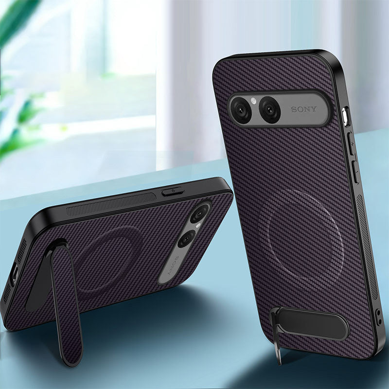 Invisible Bracket  Carbon Fiber Pattern Case