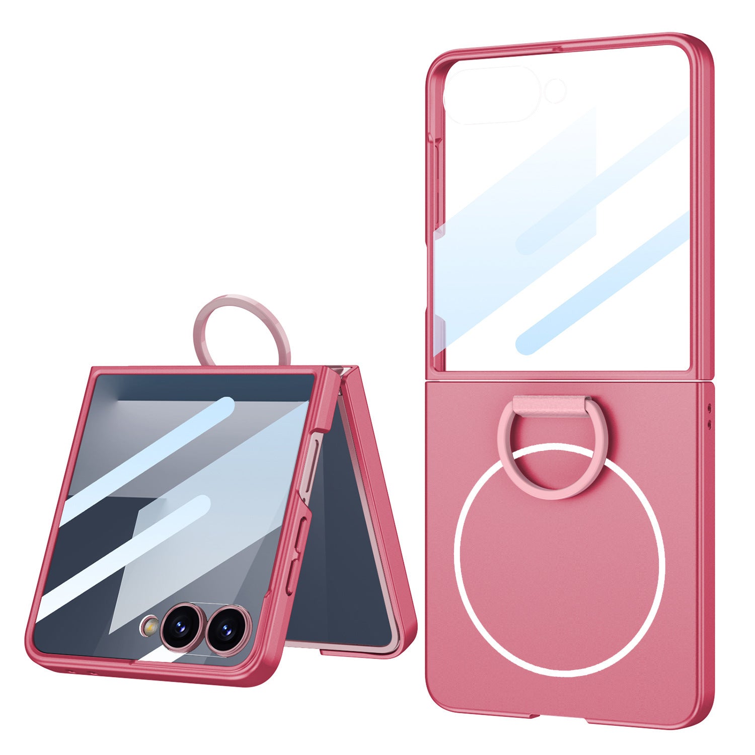 Ring Buckle Stand Anti-Fall Case with MagSafe