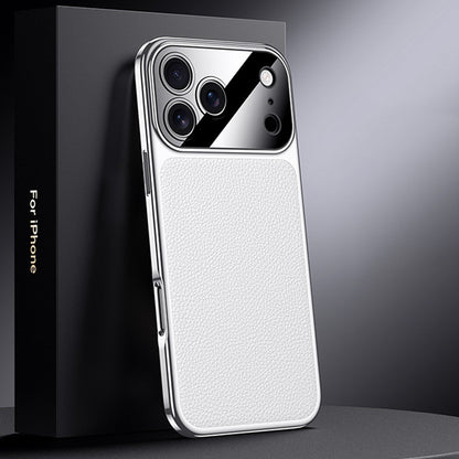 Electroplated Genuine Leather Pebbled Case