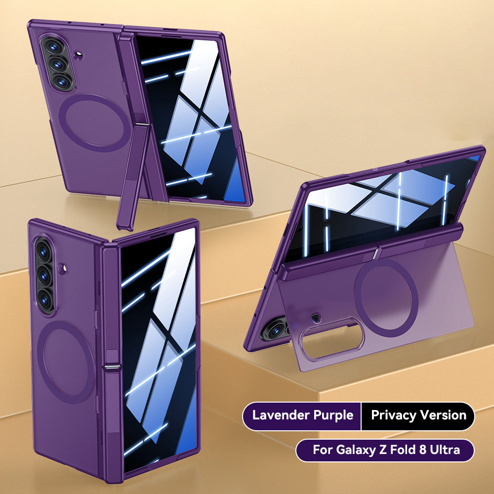 Magnetic Hinge Full Protection Case with Kickstand