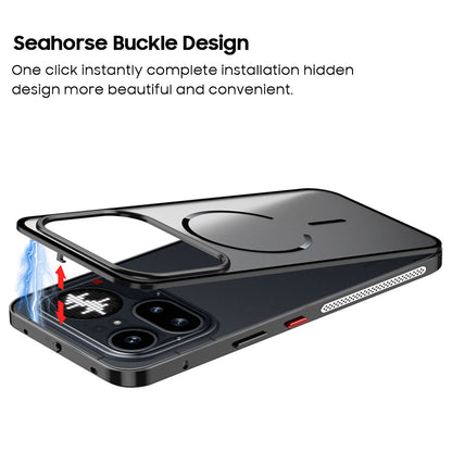 Single-Sided Buckle Metal Frame Case with MagSafe