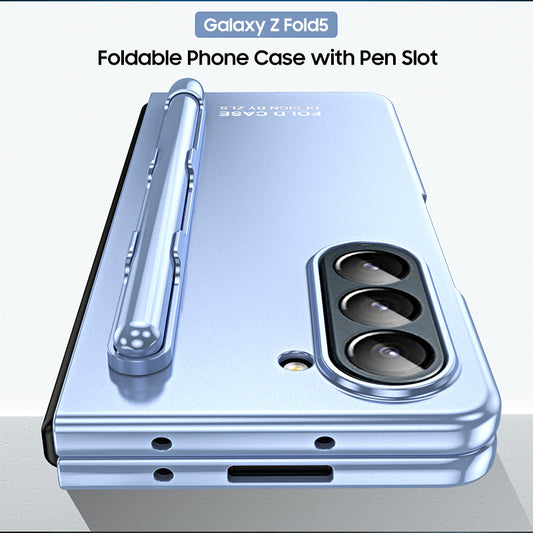 Serie Samsung | Estuche para teléfono esmerilado serie Galaxy Z Fold5 con ranura para bolígrafo 