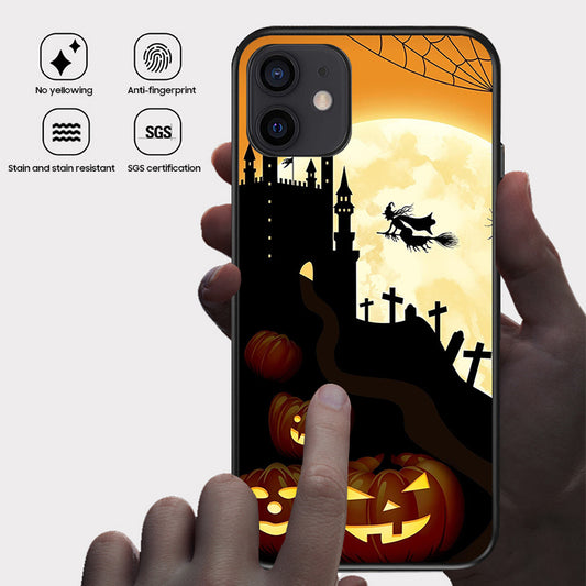 Halloween Series | iPhone Liquid Silicone Painted Soft Case - Witch