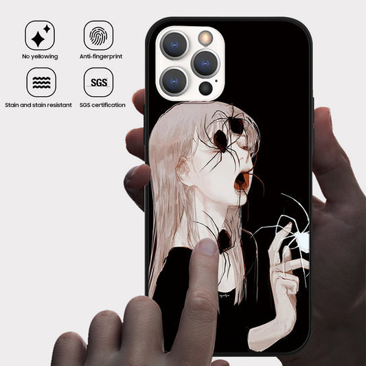 Halloween Series | iPhone Liquid Silicone Painted Soft Case - 2396NG-11
