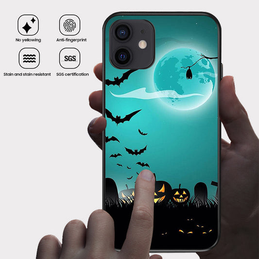 Halloween Series | iPhone Liquid Silicone Painted Soft Case - Bat