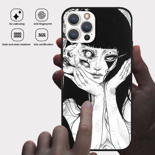 Halloween Series | iPhone Liquid Silicone Painted Soft Case - 2396NG-2