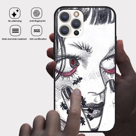 Halloween Series | iPhone Liquid Silicone Painted Soft Case - 2396NG-3