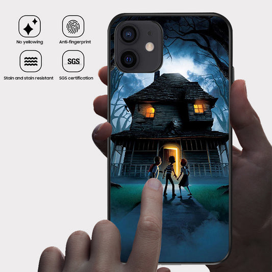 Halloween Series | iPhone Liquid Silicone Painted Soft Case - The Haunted House