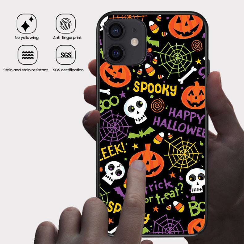 Halloween Series | iPhone Liquid Silicone Painted Soft Case - Spooky