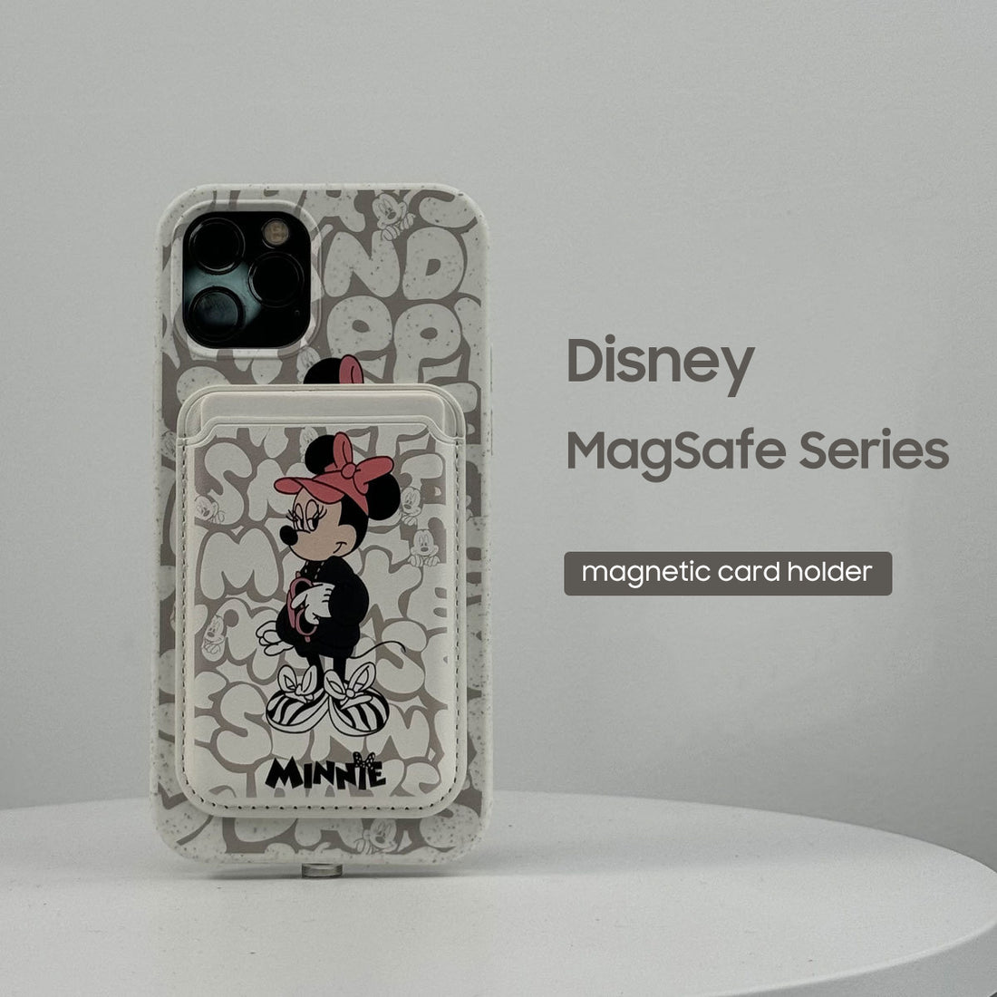 iPhone Series | Disney Cartoon Leather Wallet with MagSafe