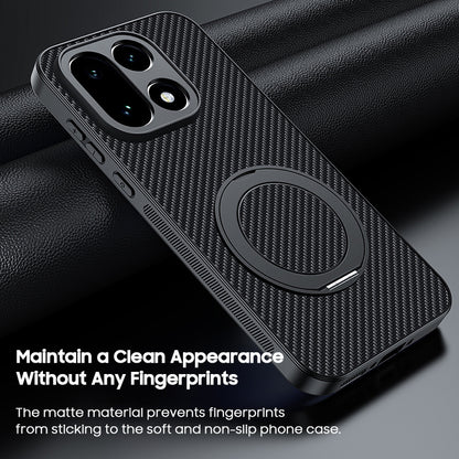 Carbon Fiber Pattern Rotating Bracket Case with MagSafe