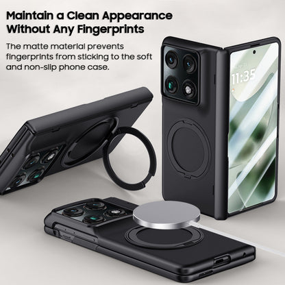 Rotating Magnet Ring Frosted Case with MagSafe